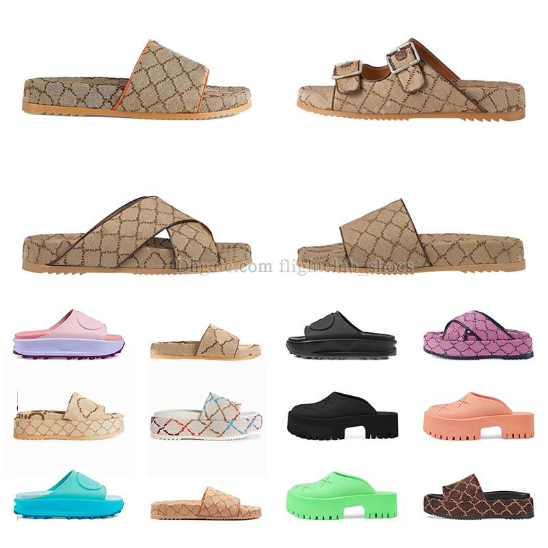 

2023 new sandal Womens slide with Interlocking G luxury Sandals platform Slide Womens Mens Slippers Flops Summer beanch outdoor indoor Shoes Home Slipper eur35-45, 3 (3)