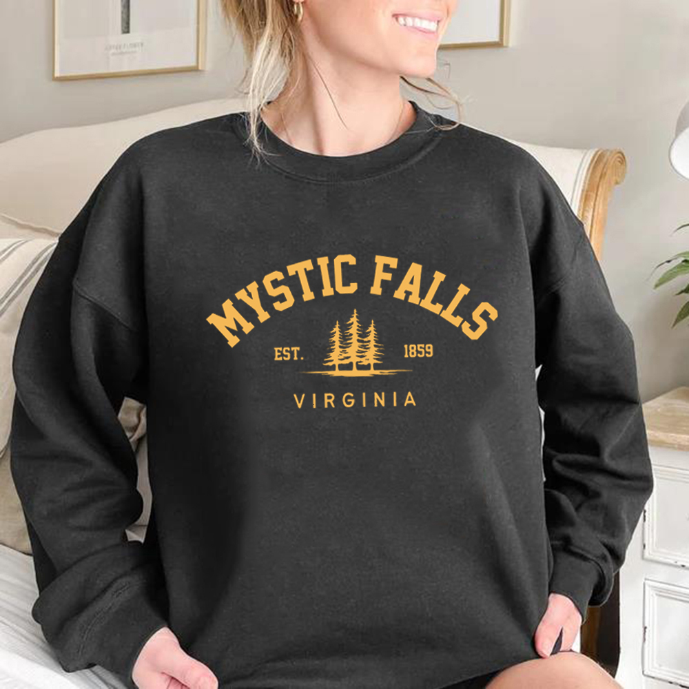 Womens Hoodies Sweatshirts Mystic Falls Virginia Sweatshirt Salvatores Hoodie Unisex Long Sleeve Crewneck Pullovers Casual Sweater for Vampire Fans 23