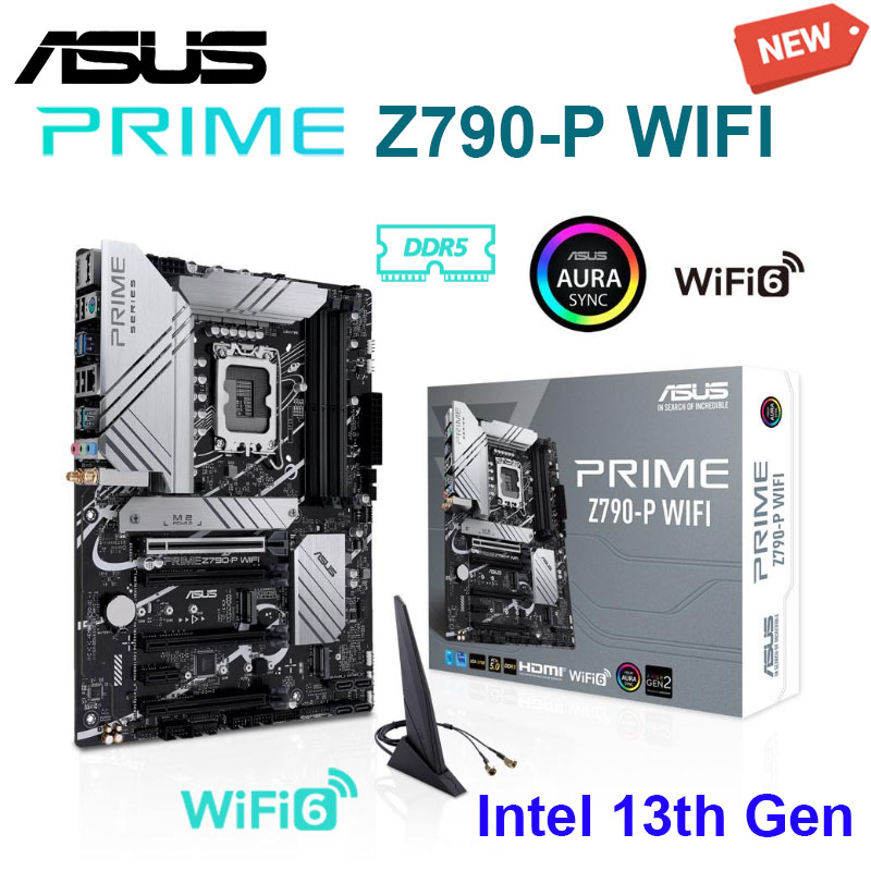 ASUS PRIME Z790-P WIFI Motherboard Support LGA 1700 Intel Core 13th and 12th Gen CPU DDR5 128G 7200MHz PCI-E 5.0 Placa Me NEW