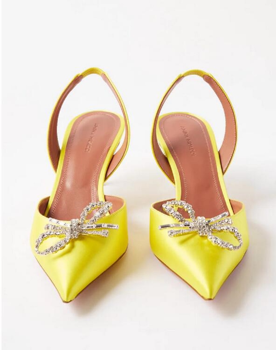 Elegant Bands Amina muaddi Dress Shoes sandals Satin pointed slingbacks pumps high heeled shoe Women's Luxury, 15
Elegant Bands Amina muaddi Dress Shoes sandals Satin pointed slingbacks pumps high heeled shoe Women's Luxury, 15