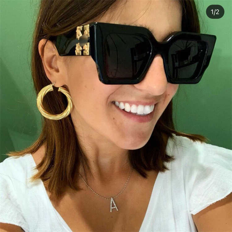 Fashion OFF W sunglasses Chaopai large square white style men and women fashion hip-hop off personality OERI003