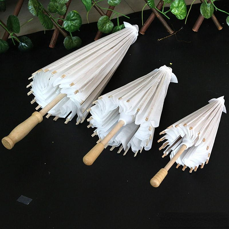 Quality Bridal Wedding Parasols White Paper Umbrella Chinese Mini Ccraft 4 Diameter 20 30 40 60cm Umbrellas Wholesale