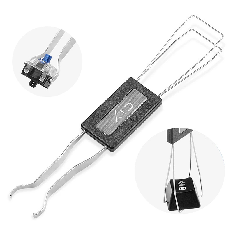 2 In 1 Mechanical Gaming Keyboard Keycap Puller Switch Puller Starter Remover Adjuster Cleaning Tool For Keyboards Accessories