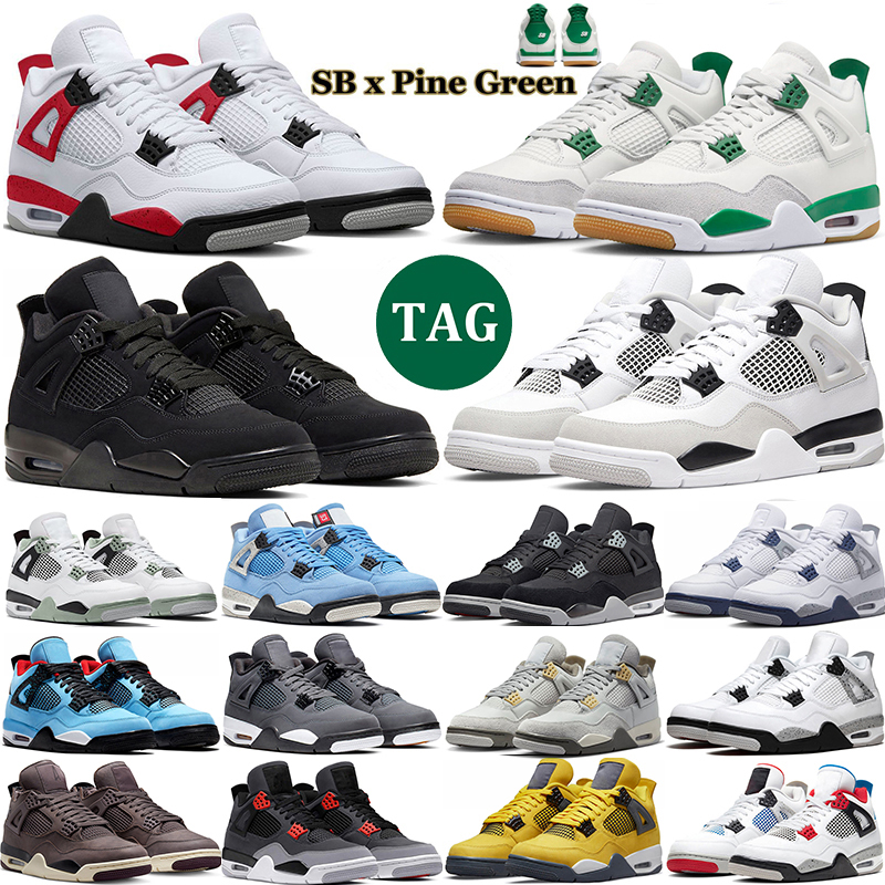 OG Men Women 4 Pine Green Basketball Shoes Outdoor Jumpman 4s Mens Sneakers Military Black Cat White Oreo Infrared red thunder womens Sport Trainers Size 5.5-13, (22)
OG Men Women 4 Pine Green Basketball Shoes Outdoor Jumpman 4s Mens Sneakers Military Black Cat White Oreo Infrared red thunder womens Sport Trainers Size 5.5-13, (22)
