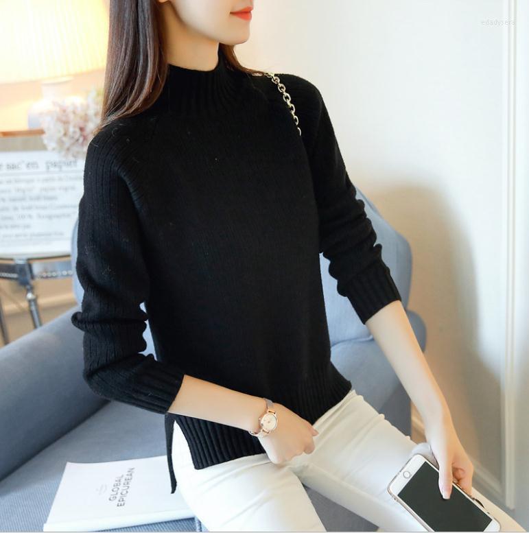 Womens Sweaters 2024Turtleneck Warm Winter Women Sweater And Pullovers Female Short Knitted Tops Jumper High Elastic KnitwearQ981