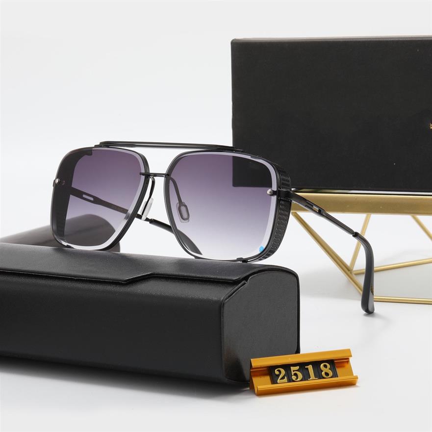 High Quality ditaity Fashion Sunglasses 2518 Designer Top New Sun glasses UV400 Eyewear sunGlass Metal Frame Polaroid Lens with bo237N