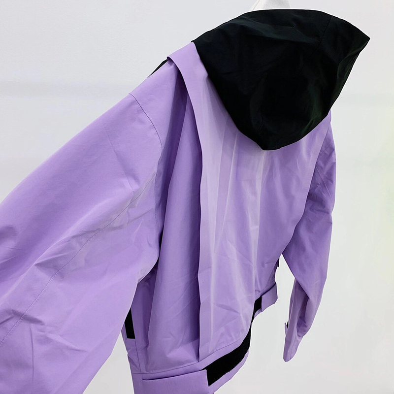 Women's Jackets 2023 Patchwork Short Outwear Women Casual Streetwear Zipper cardigan Loose Jacket Coat200 230310