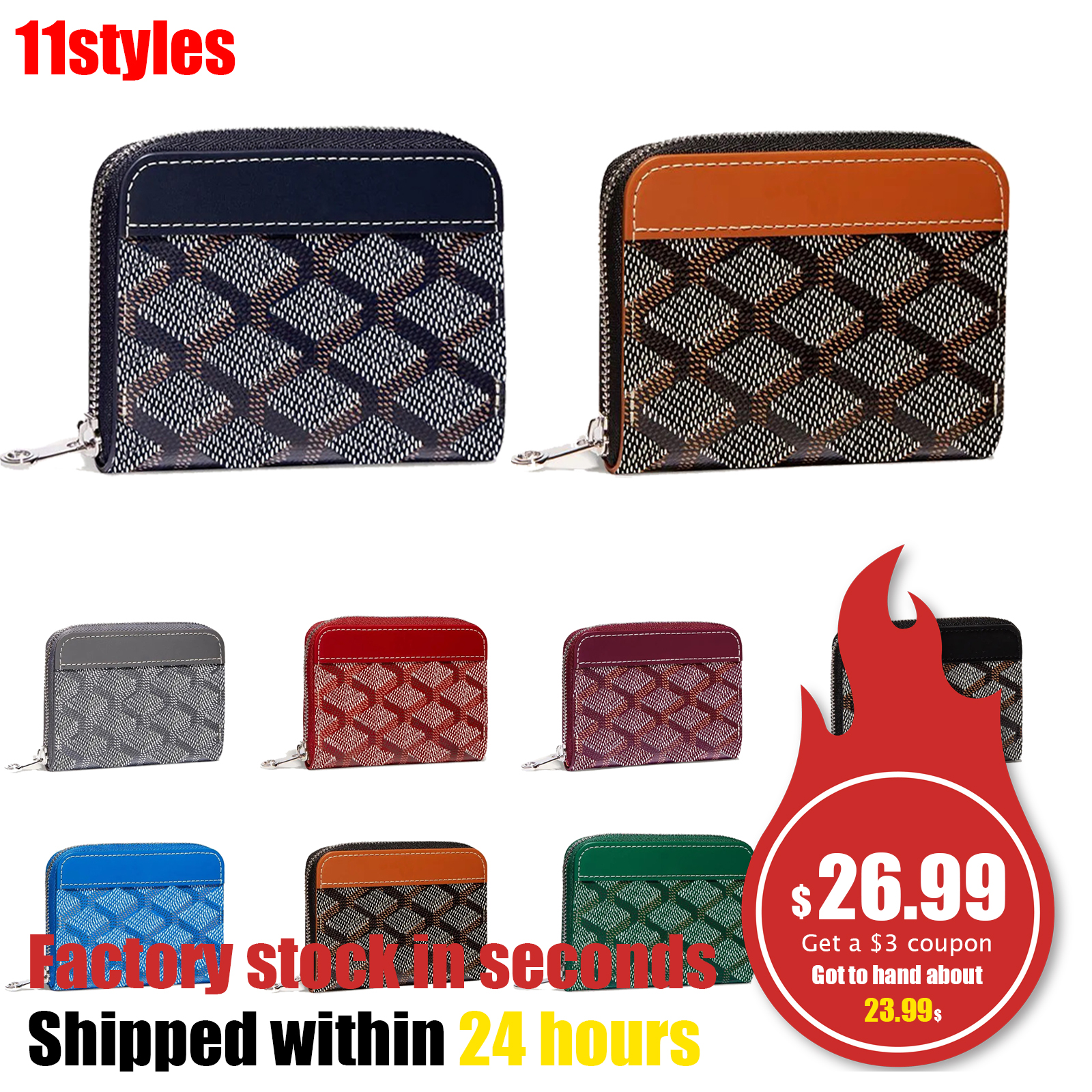 New Goya PORTEFEUILLE MATIGNON Wallets Coin Purse card holders classic Luxury Purses wallet Leather Men Women Oval Credit Card pack key pouch Clutch bag cash holders, Black+brown
New Goya PORTEFEUILLE MATIGNON Wallets Coin Purse card holders classic Luxury Purses wallet Leather Men Women Oval Credit Card pack key pouch Clutch bag cash holders, Black+brown