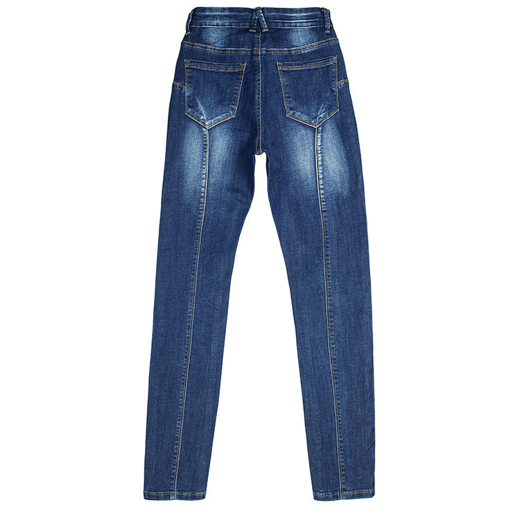 Women's Jeans Moto Skinny Jeans Women Streetwear Fashion Denim Trousers Motorcycle Biker Jean Femme Pencil Denim Pants Vaqueros Mujer 230311