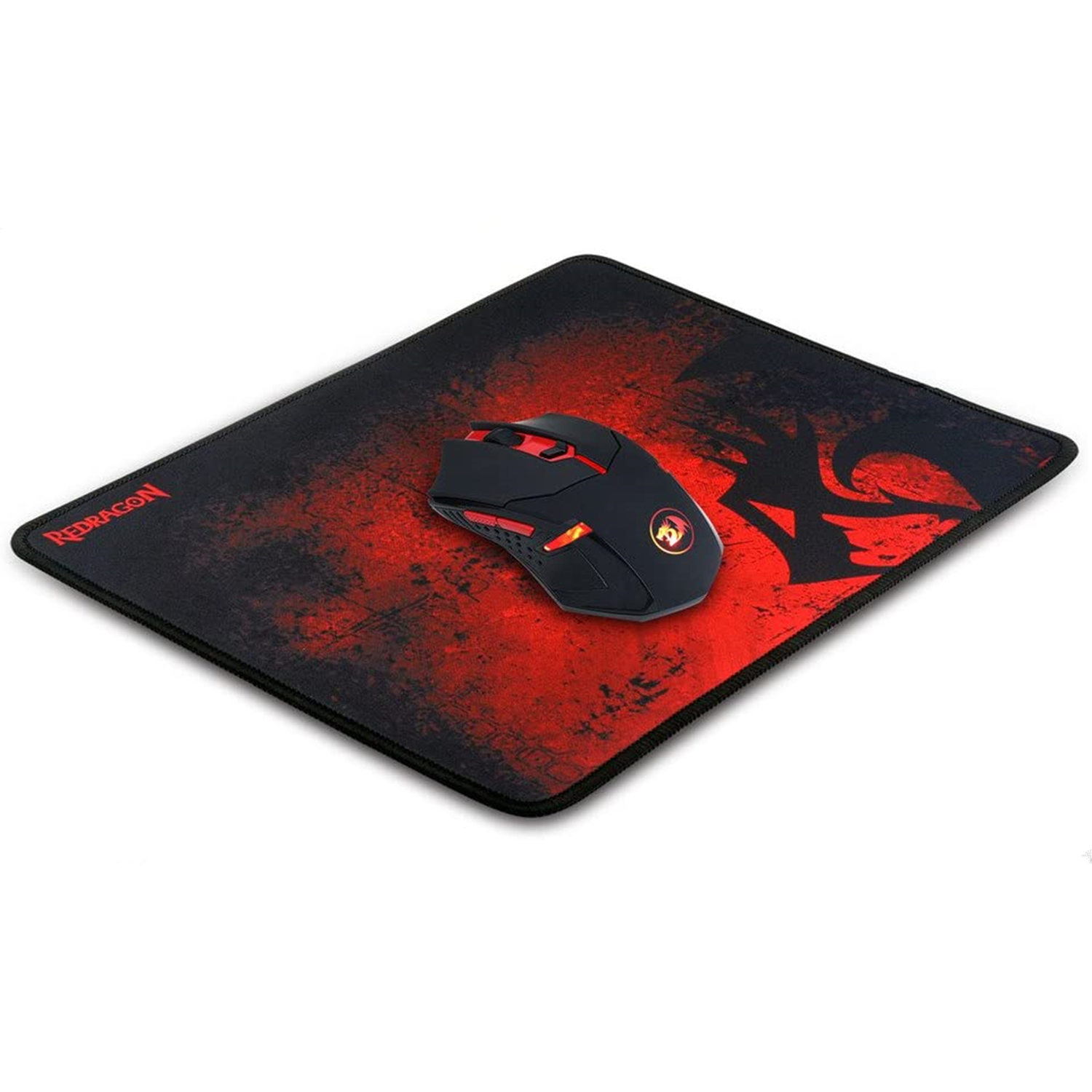 n M601 Wireless Gaming Mouse and Mouse Pad MMO 6 Button Mouse 2400 DPI Red LED Backlit for Windows PC Gamer