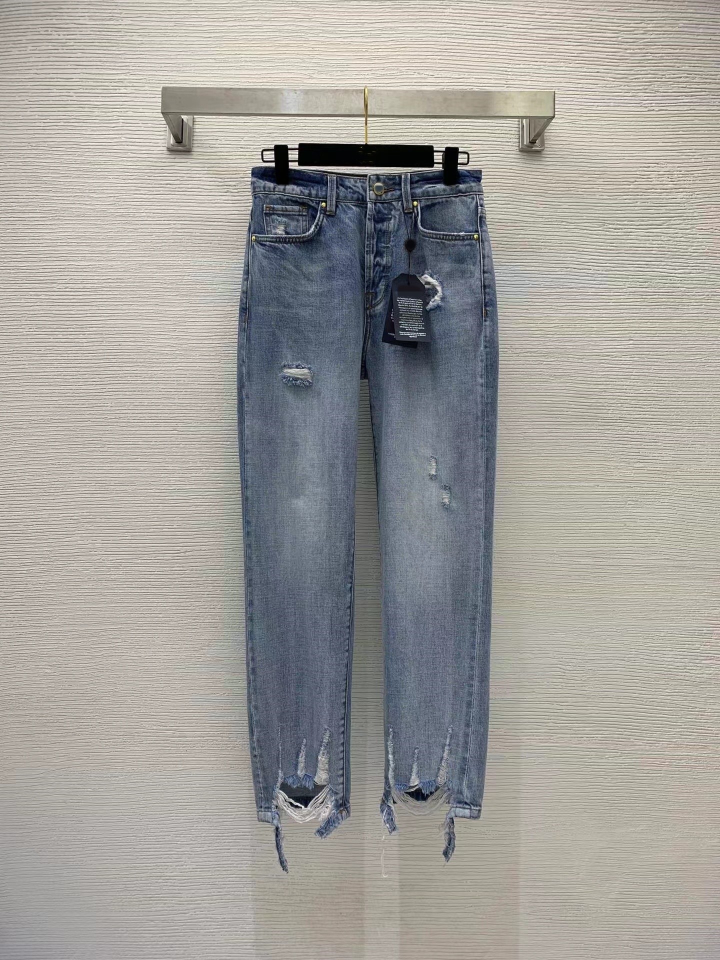Designer Jeans 2023 New Spring Summer Fashion Panelled Straight Brand Same Style Pants Luxury Women' Clothing 0311-4, Blue
Designer Jeans 2023 New Spring Summer Fashion Panelled Straight Brand Same Style Pants Luxury Women' Clothing 0311-4, Blue