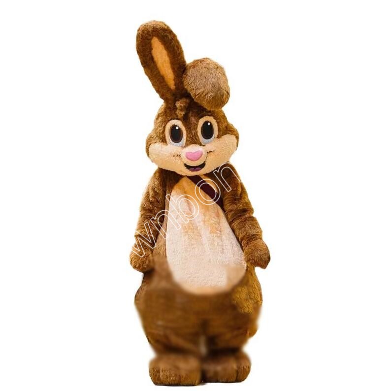 High Quality Custom Bunny Rabbit Mascot Costumes Cartoon Character Outfit Suit Xmas Outdoor Party Outfit Adult Size Promotional Advertising Clothings