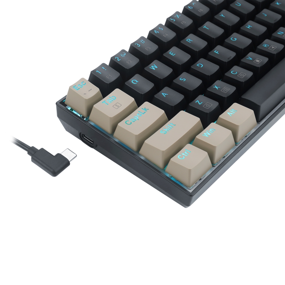 n k688 Gaming Mechanical Keyboard Blue Backlit 78 Keys Swith Anti-Dust Proof Switches Hot Swappable Ergonomic for PC Game