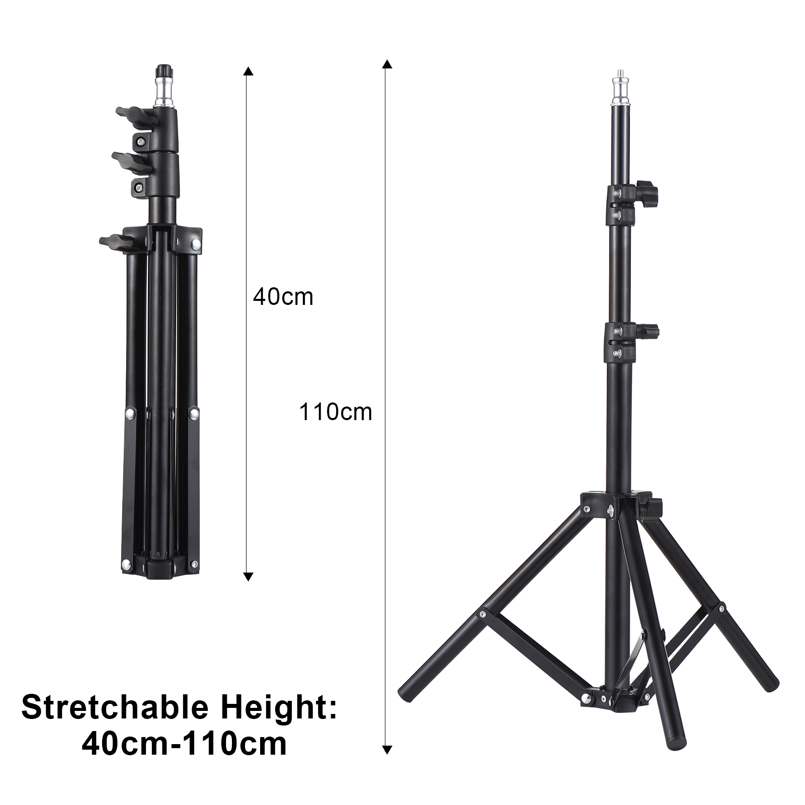 Universal Projector Tripod Stand Stretchable 40-110cm Projector Bracket Aluminum Alloy Material Portable Adjustable Holder