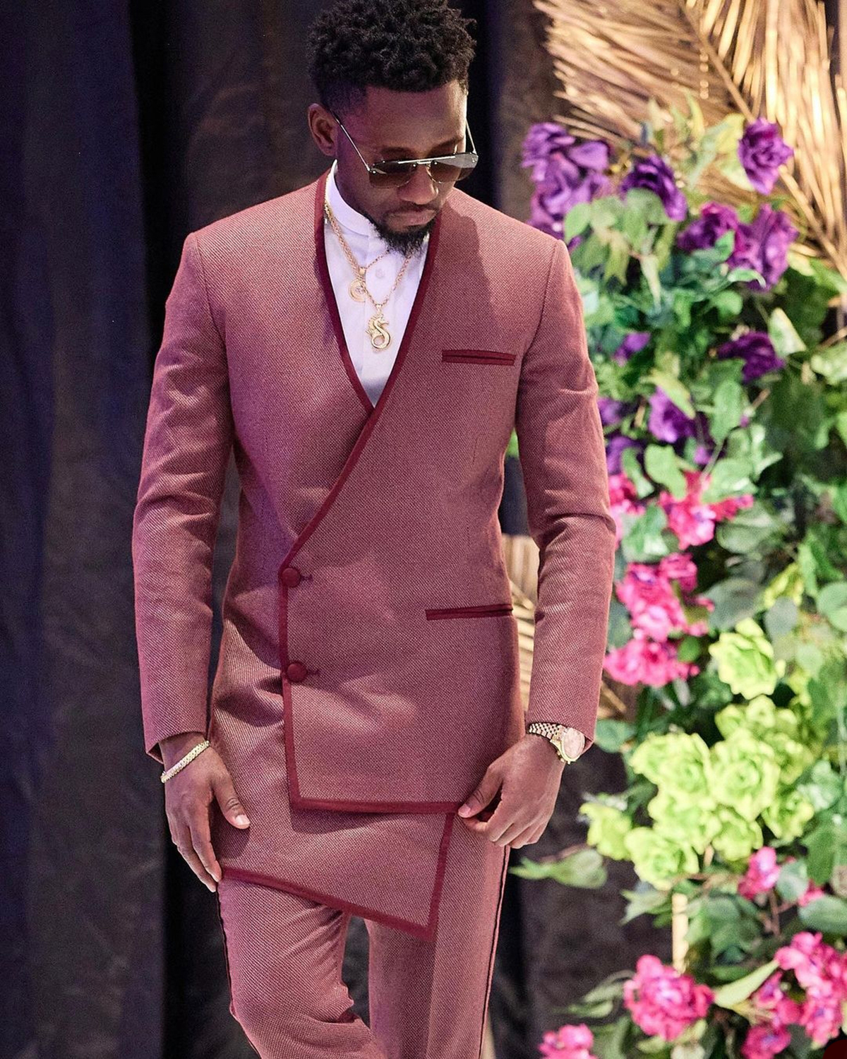 Handsome Tailored Men Wedding Tuxedos Designer Groom Party Prom Coat Long Jacket Formal Wear Outfit 2 Pieces