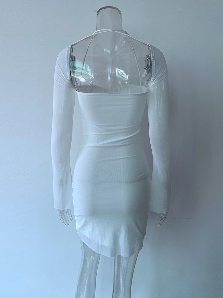 Casual Dresses Summer Bodycon White Sexy Dres Party Arrivals Stretchy Mini Evening Club Night Drop 230310