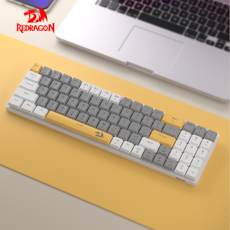 n Ultra Thin Wired Mechanical Keyboard Slim Compact 78 Keys Gaming Keyboard w/Low Profile Linear Red Blue Switches