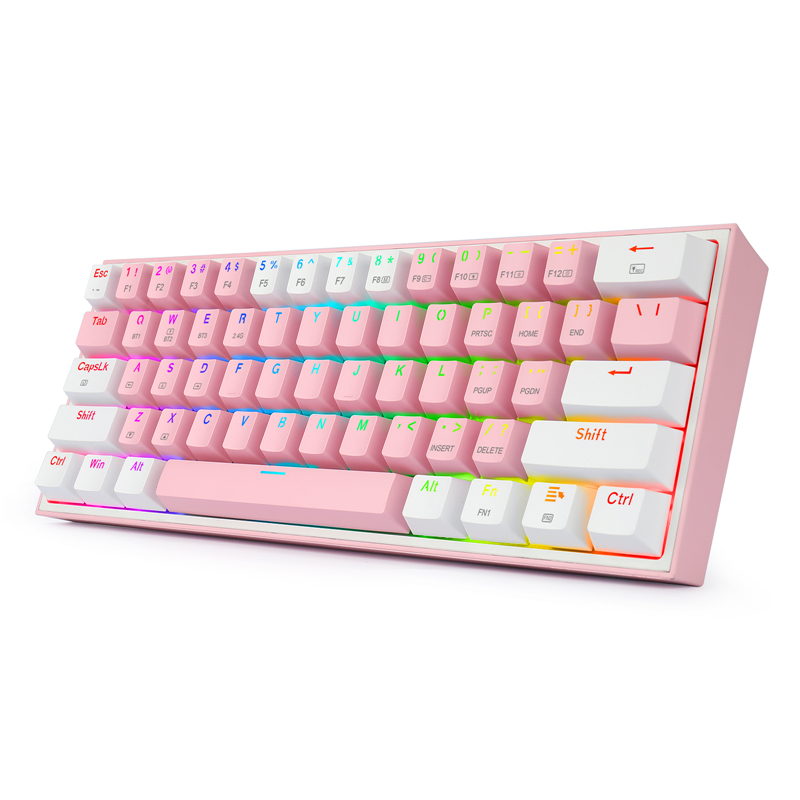n 60% Wireless RGB Mechanical Keyboard 5.0 BT2.4 Ghz/Wired Three Modes 60% Bluetooth Keyboard Linear Red Switch for Gamer