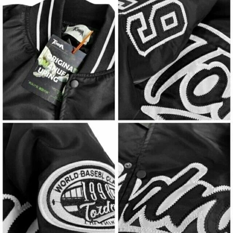 Women's Jackets American retro jackets coat women's street hiphop embroidery baseball uniform Y2K couple plus size casual loose jacket 23031