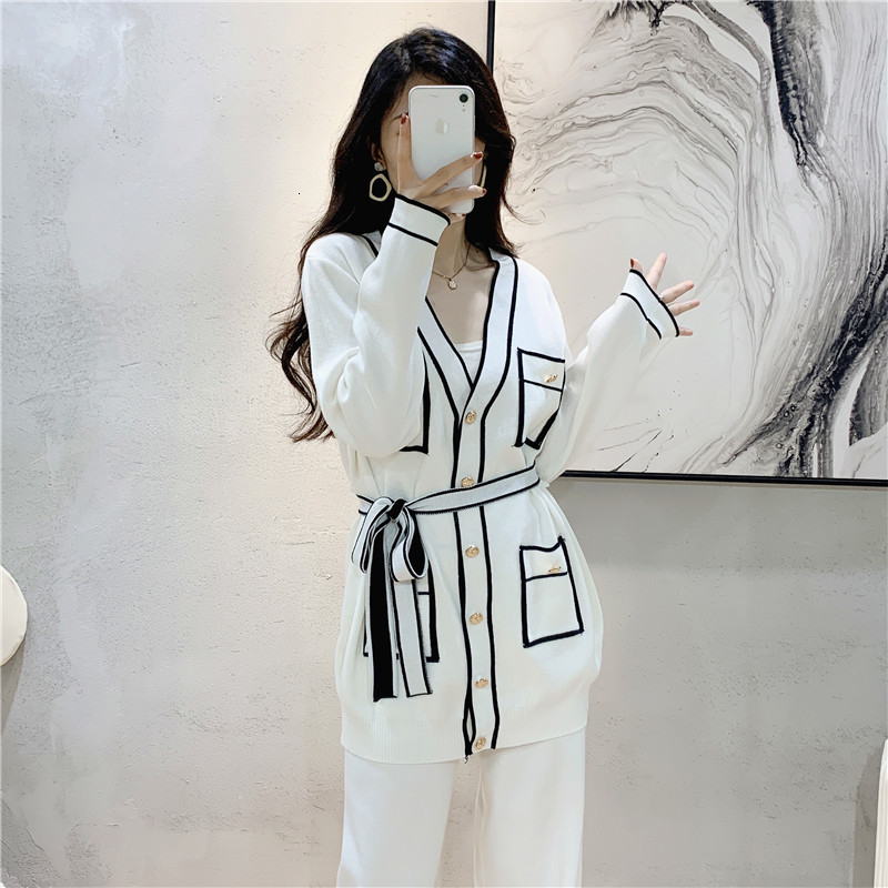 Women's Two Piece Pants Autumn Elegant Trouser Suit Pieces Outfits Office Lady Long Sleeve Coat Suits Women Casual Wide Leg Trousers Set 230310