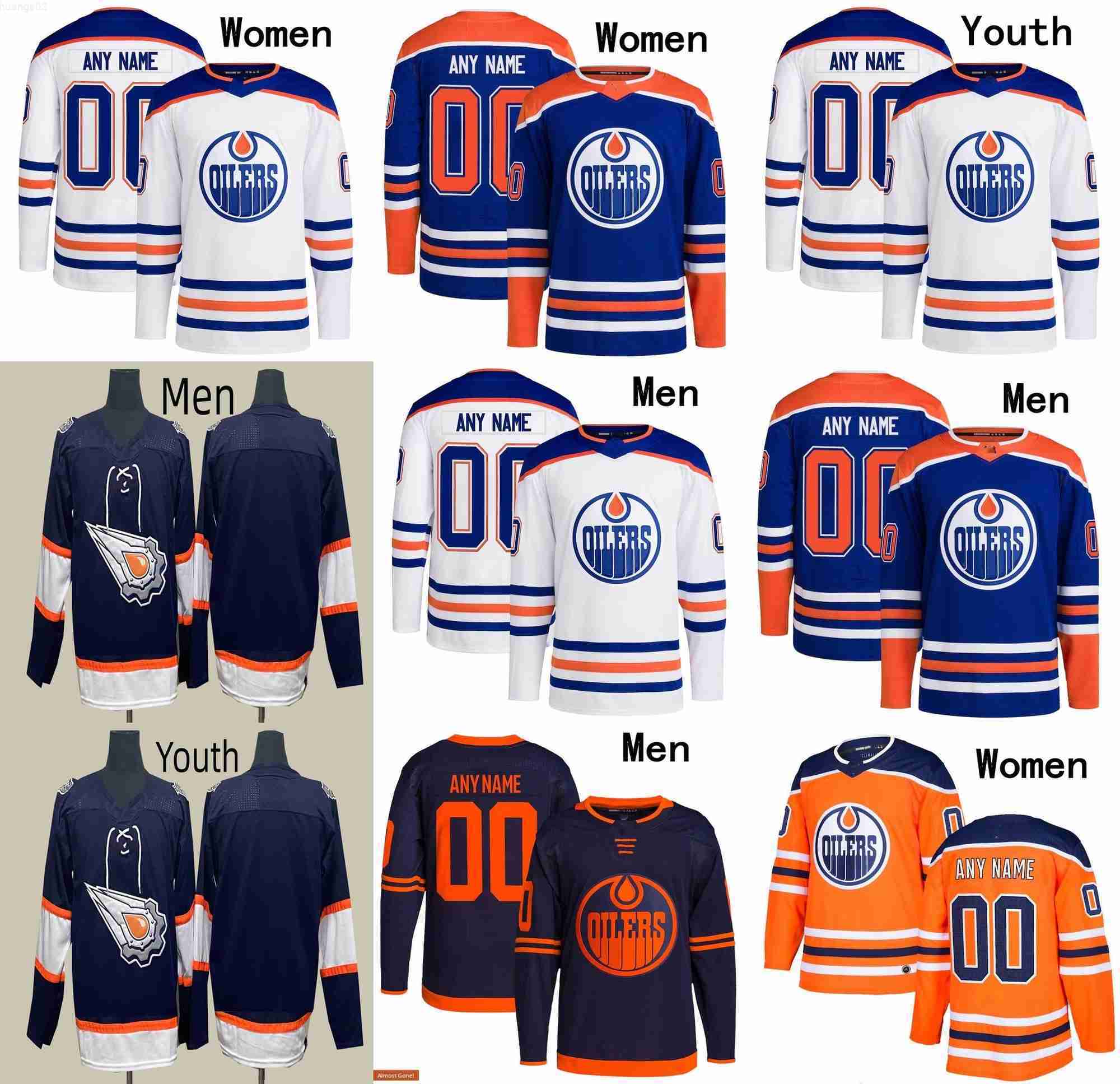 

Edmonton Hockey Jerseys Oilers 97 Connor McDavid 29 Leon Draisaitl 93 Ryan Nugent-Hopkins 18 Zach Hyman 25 Darnell Nurse 72 Nick Bjugstad 2 Evan Bouchard, Color