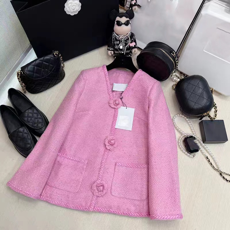 Chan New 2023 spring Women' brand jacket Fashion high-end autumn winter Chains LOGO tweed coat Leisure Spring Coats cardigan birthday Christmas Day Gift, Pink
Chan New 2023 spring Women' brand jacket Fashion high-end autumn winter Chains LOGO tweed coat Leisure Spring Coats cardigan birthday Christmas Day Gift, Pink