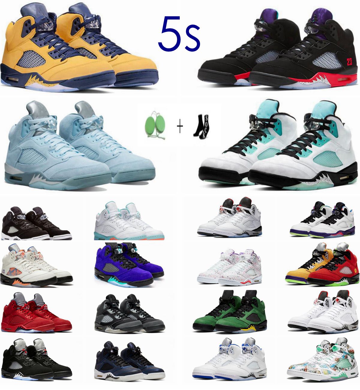 Basketball Shoes For Men Women 5S Concord Off Noir UNC University Blue Raging Bull Bluebird Aqua Fire Red Green Bean Easter Sail Sports Shoes
Basketball Shoes For Men Women 5S Concord Off Noir UNC University Blue Raging Bull Bluebird Aqua Fire Red Green Bean Easter Sail Sports Shoes