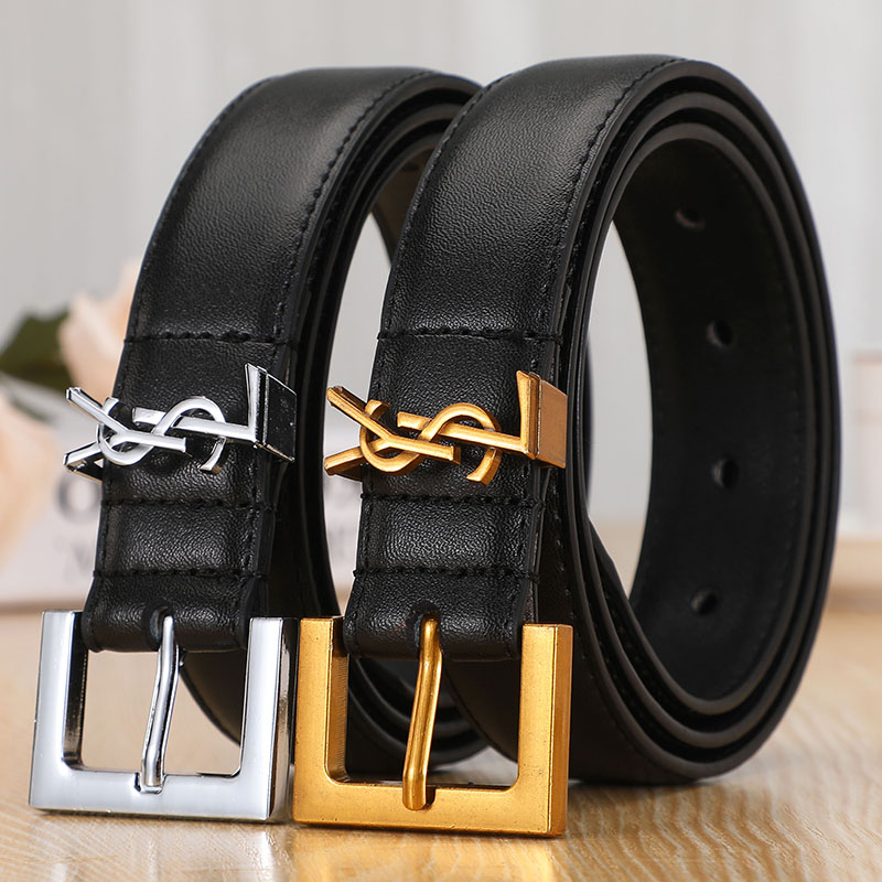 

Belt Women Designers Belts Fashion ysl Waistbands Luxury Golden Needle Buckle For Yves Saint Laurent Womens Causal Ceintures, 2.8cm