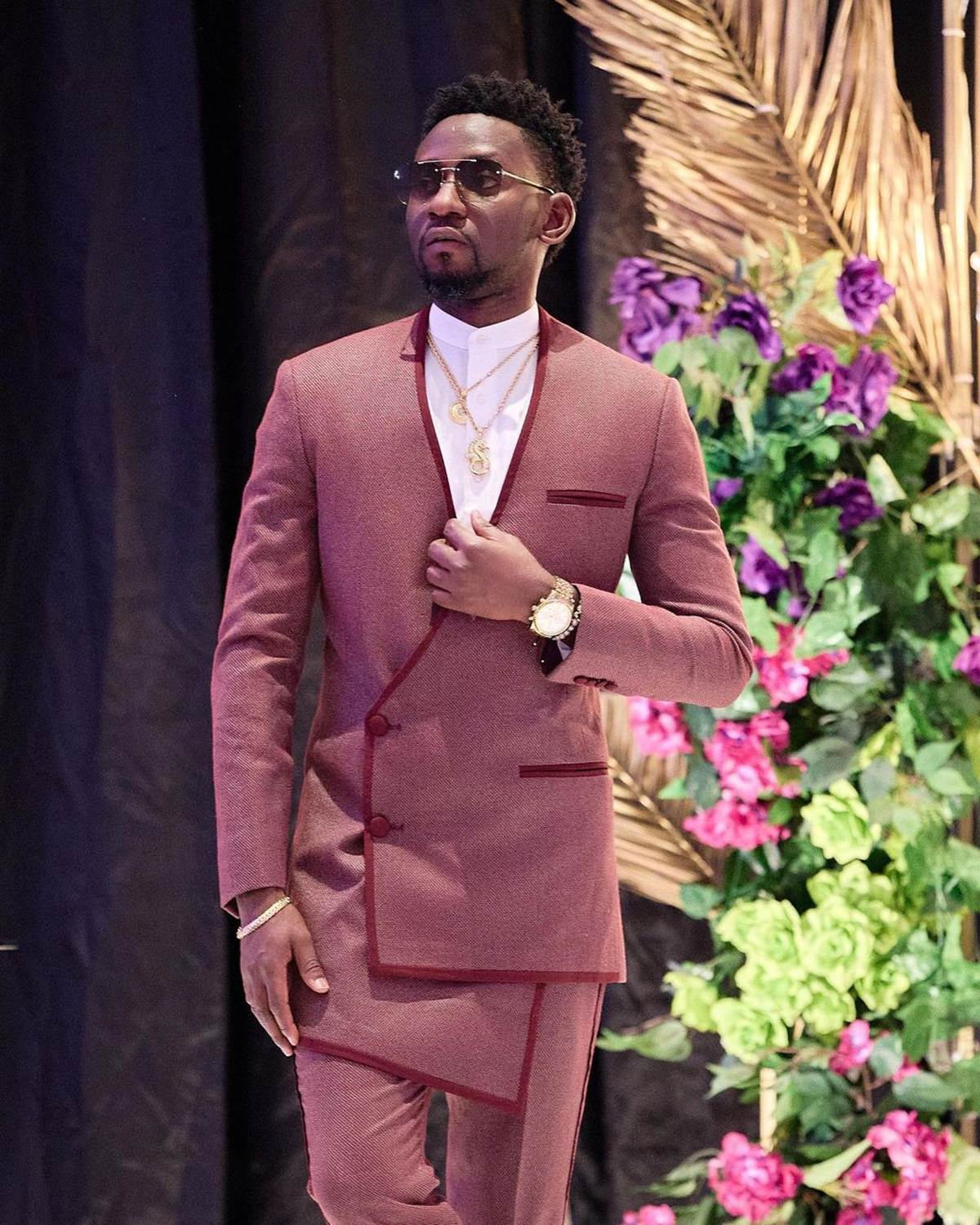 Handsome Tailored Men Wedding Tuxedos Designer Groom Party Prom Coat Long Jacket Formal Wear Outfit 2 Pieces