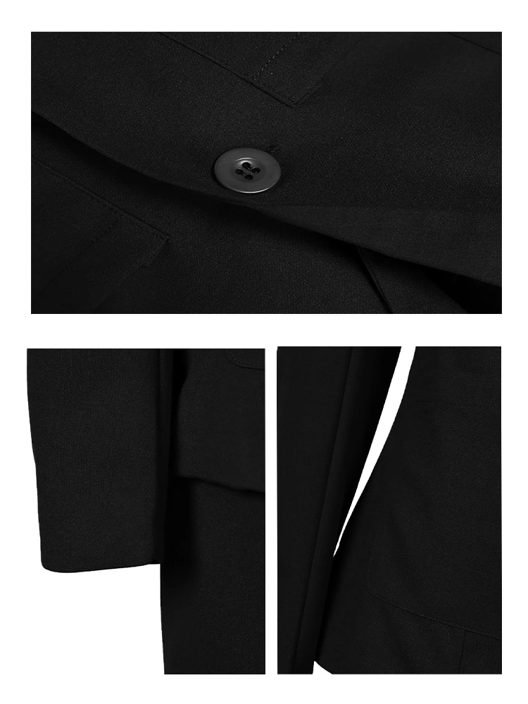 Women's Two Piece Pants Casual Suit Pieces for Women Simple Fashion Set Autumn Female Turndown Collar Single Breasted Solid Blazer and 230310
