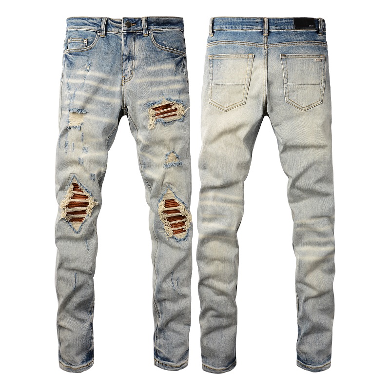 Men's Jeans Skinny Top cowboy Pentagram embroidery Ripped Holes Jean Elastic Motorcycle Biker Denim Pants AM Fashion Hip Hop printing TXKM, 883
Men's Jeans Skinny Top cowboy Pentagram embroidery Ripped Holes Jean Elastic Motorcycle Biker Denim Pants AM Fashion Hip Hop printing TXKM, 883