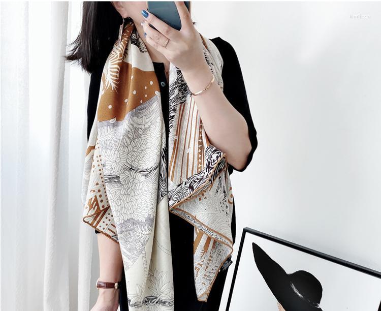 Scarves Large Square Cashmere Silk Scarf Luxury Winter Warm Scarfs For Women Hand Rolled 135cmScarves Kiml22
Scarves Large Square Cashmere Silk Scarf Luxury Winter Warm Scarfs For Women Hand Rolled 135cmScarves Kiml22