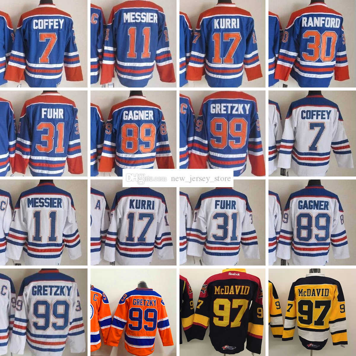 1971-1999 Movie Retro CCM Hockey Jersey Embroidery 7 PaulCoffey 99 WayneGretzky 11 MarkMessier 17 JariKurri 30 BillRanford 31 GrantFuhr 89 SamGagner Jerseys, Separatejerseys. tell me on order
1971-1999 Movie Retro CCM Hockey Jersey Embroidery 7 PaulCoffey 99 WayneGretzky 11 MarkMessier 17 JariKurri 30 BillRanford 31 GrantFuhr 89 SamGagner Jerseys, Separatejerseys. tell me on order
