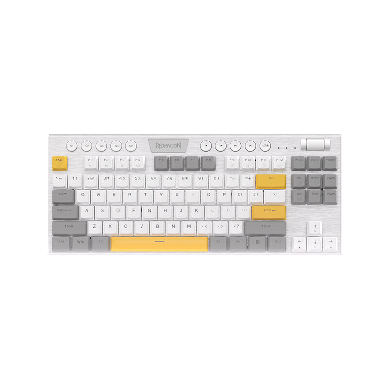 n Ultra Thin Wired Mechanical Keyboard Slim Compact 87 Keys RGB Gaming Keyboard w/Low Profile Linear Red Switches