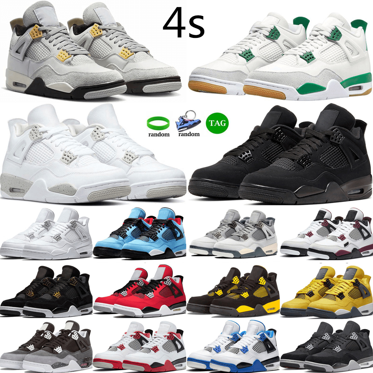 Basketball Shoes Men Women 4s Military Seafoam 4 Red Cement Photon Dust Black Cat Cool Grey mens Pine Green outdoors sports sneakers, #32
Basketball Shoes Men Women 4s Military Seafoam 4 Red Cement Photon Dust Black Cat Cool Grey mens Pine Green outdoors sports sneakers, #32