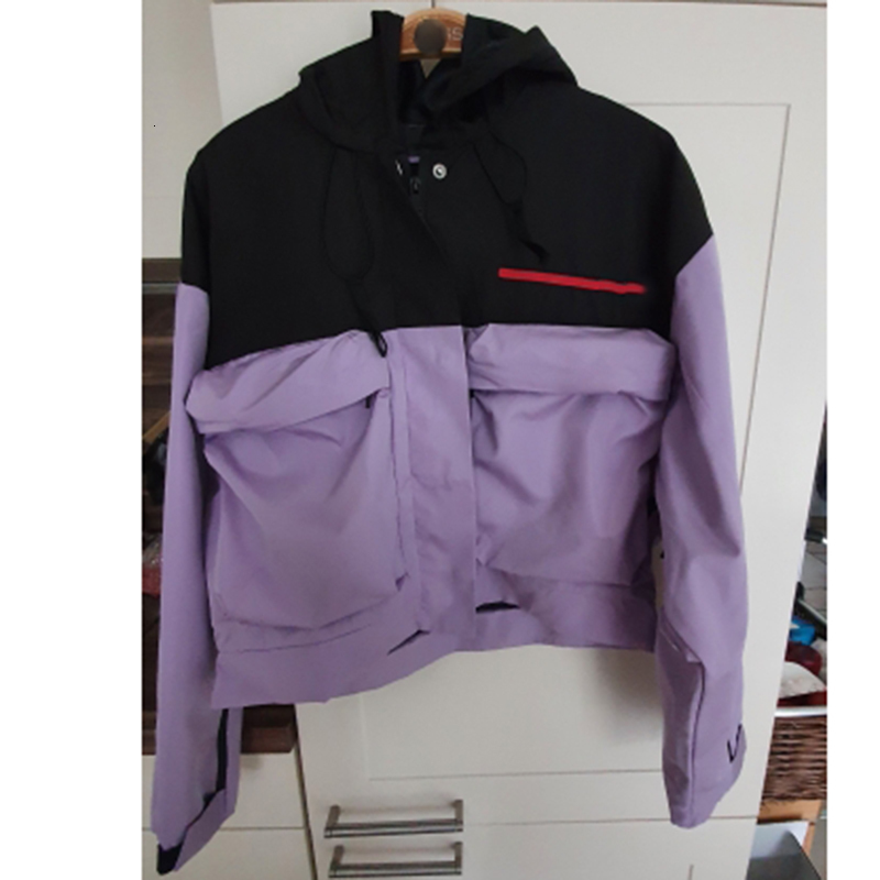 Women's Jackets 2023 Patchwork Short Outwear Women Casual Streetwear Zipper cardigan Loose Jacket Coat200 230310