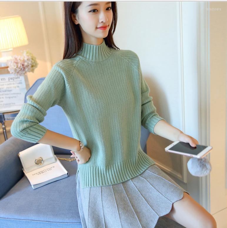 Womens Sweaters 2024Turtleneck Warm Winter Women Sweater And Pullovers Female Short Knitted Tops Jumper High Elastic KnitwearQ981