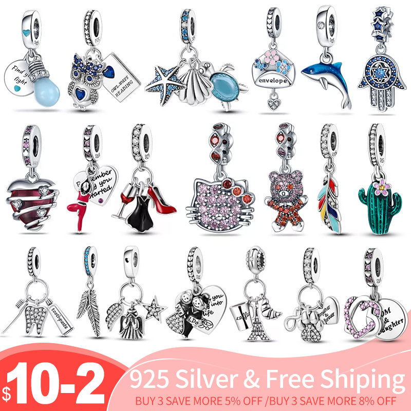 925 silver Fit Pandora Original charms DIY Pendant women Bracelets beads Plata De Ley 925 Animal Shape Pendant
925 silver Fit Pandora Original charms DIY Pendant women Bracelets beads Plata De Ley 925 Animal Shape Pendant