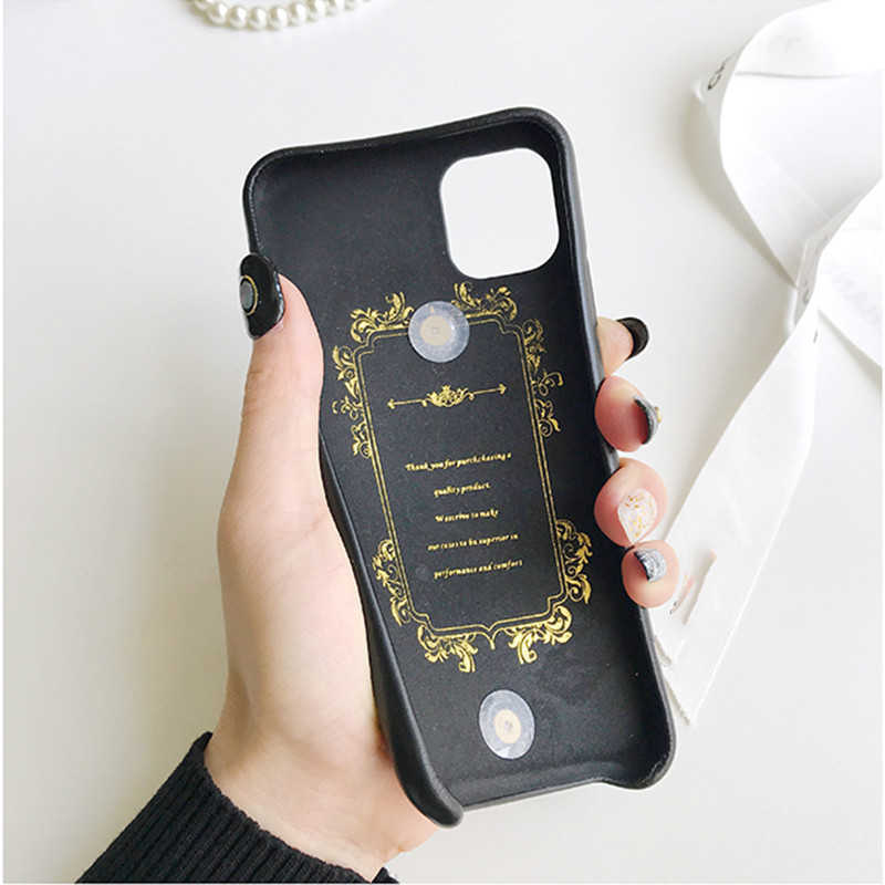 Cell Phone Cases Pearl Leather Wrist Chain Hand Strap Flower Pendant Lambskin Case Cover For phone 14 13 12 Mini 11 Pro XS Max XR R240819