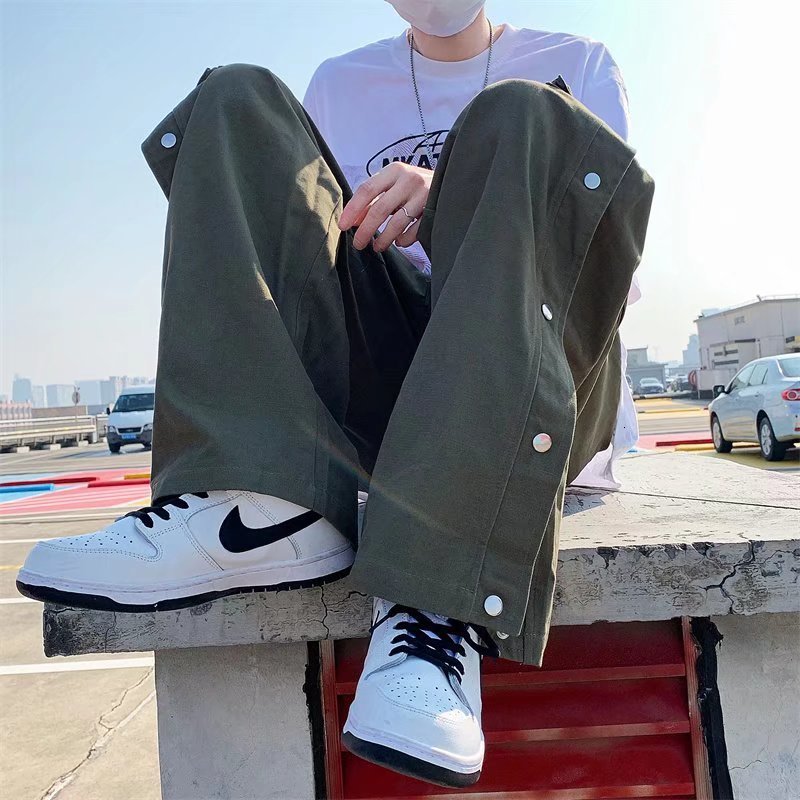 Men's Pants Y2K Women Streetwear Techwear Baggy Cargo Track Pants Harajuku Straight Men Sweatpants Wide Leg Joggers Alt Trousers Clothes 230311