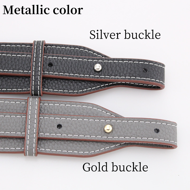 Bag Parts Accessories TINBERON Handbag Accessories Bag Strap Belt Women Bag With Short Handles Leather No Hook Shoulder Strap Orange Bucket Bag Part 2