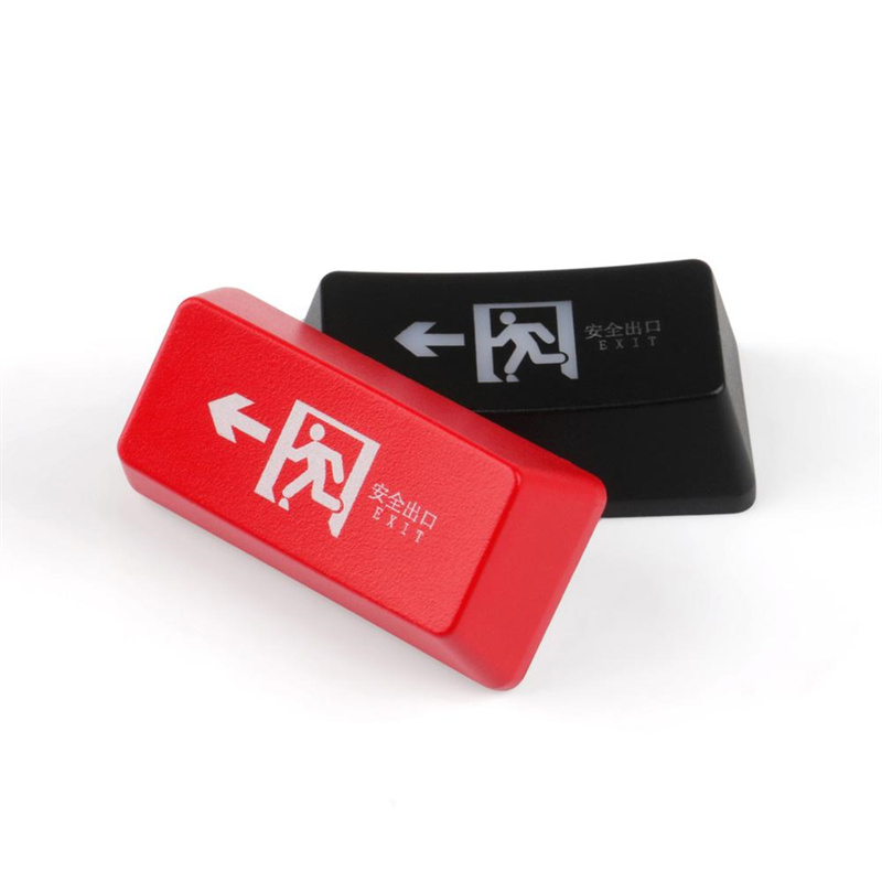 OEM Profile Personality KeyCaps Safe Exit Backspace Key Enter Key Light Transparent KeyCap for Mechanical Keyboard MX Switch