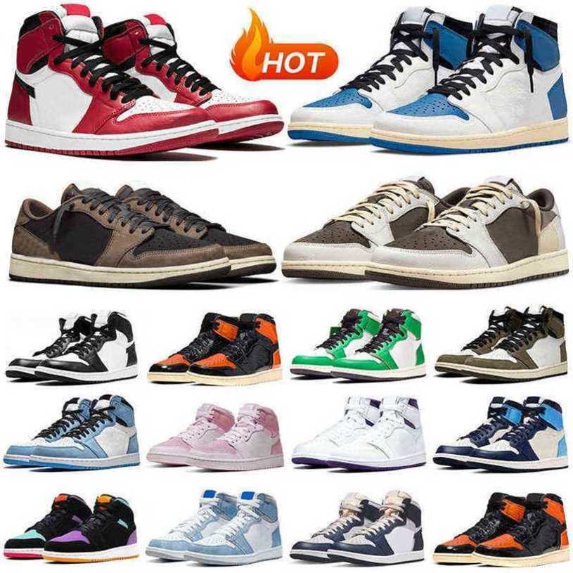 Casual OG Jumpman 1 basketball shoes 1s s lows Reverse Mocha Men Women Sneakers Bred Panda Chicago Shattered Backboard UNC BGVJ