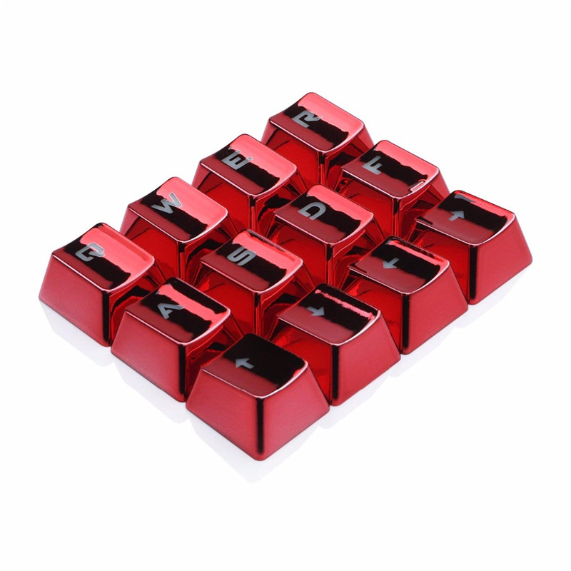 n OEM Profile Electroplated Metal Texture Keycap Backlight Keycap For Cherry MX Mechanical Gaming Keyboard Golden KeyCaps