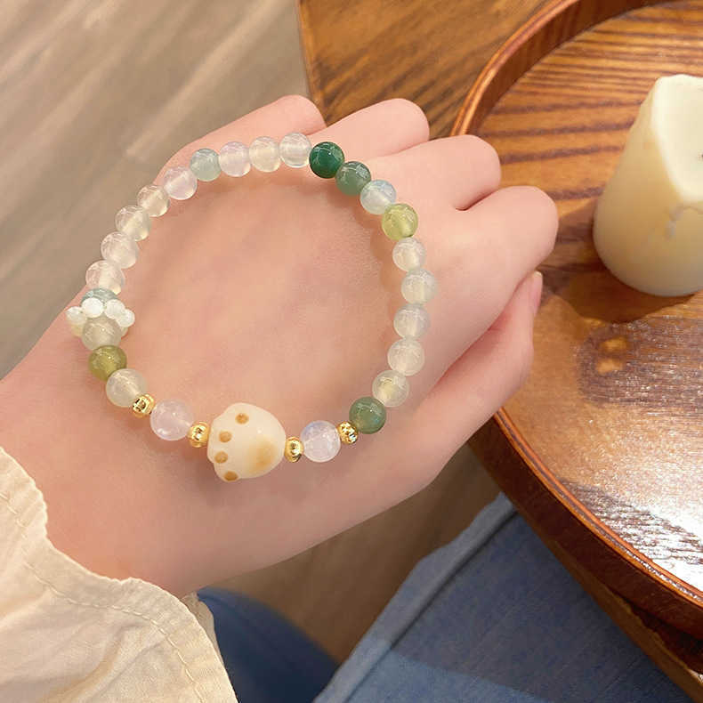 Bracelets New lime soft and cute charcoal cat claw apple green agate sweet little fresh fairy ins bracelet
Bracelets New lime soft and cute charcoal cat claw apple green agate sweet little fresh fairy ins bracelet