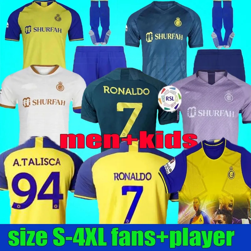 22 23 Al Nassr FC soccer Jerseys Ronaldo 2022 2023 Home yellow away 22 23 CR7 Gonzalo Martinez Talisca women FANS player version men kids kit Football shiirt Al-Nassr, 22 23 men home
22 23 Al Nassr FC soccer Jerseys Ronaldo 2022 2023 Home yellow away 22 23 CR7 Gonzalo Martinez Talisca women FANS player version men kids kit Football shiirt Al-Nassr, 22 23 men home