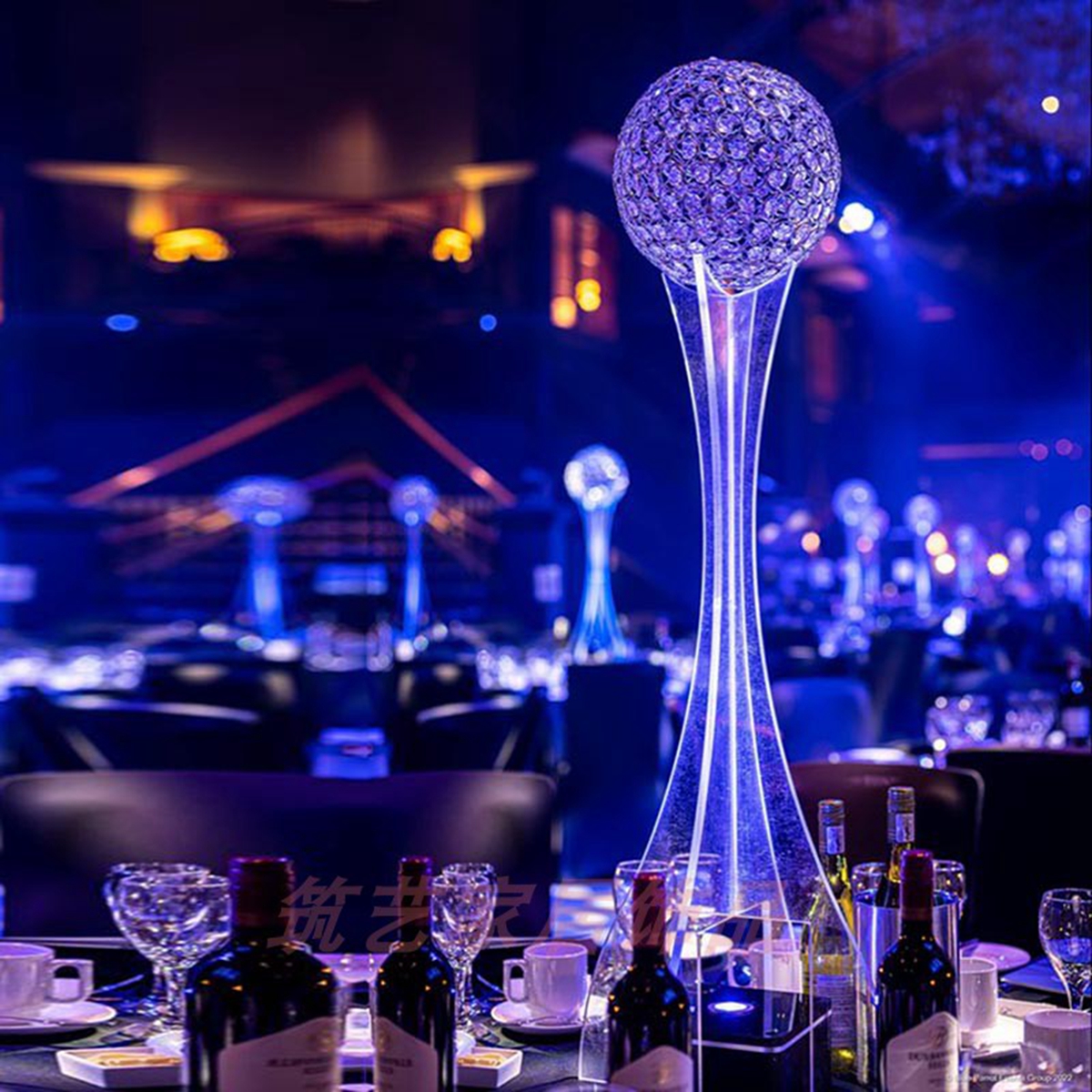 decoration with ball)New wedding props acrylic road lead wedding table centerpieces decoration hotel restaurant birthday party main table 650