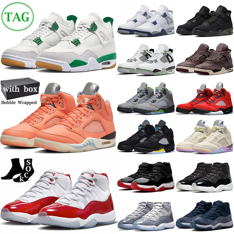 With Box 4 5 11 Mens Basketball Shoes Jumpman 4s Pine Green Military Black Cat Midnight Navy 11s Bred Cool Grey 5s Crimson Bliss Sail Men Women Sneakers Trainers
With Box 4 5 11 Mens Basketball Shoes Jumpman 4s Pine Green Military Black Cat Midnight Navy 11s Bred Cool Grey 5s Crimson Bliss Sail Men Women Sneakers Trainers