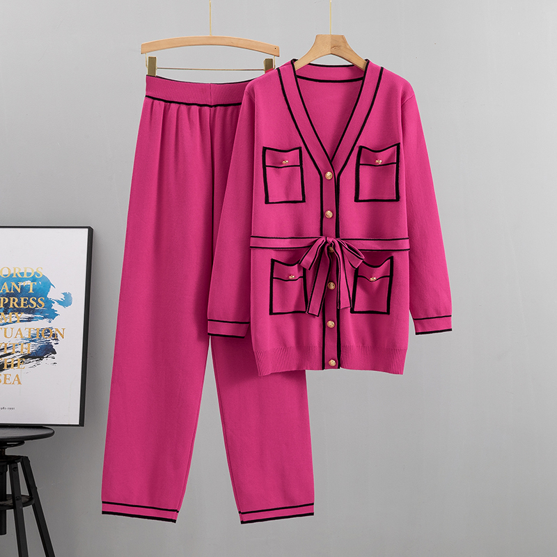 Women's Two Piece Pants Autumn Elegant Trouser Suit Pieces Outfits Office Lady Long Sleeve Coat Suits Women Casual Wide Leg Trousers Set 230310