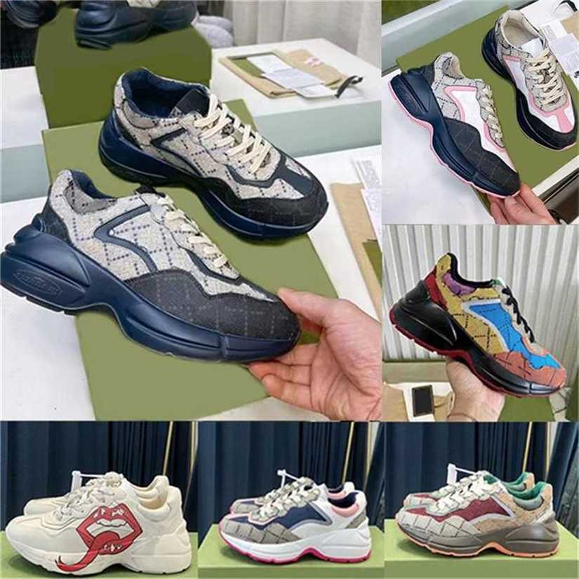 Designer Rhyton Shoes Multicolor Sneakers Men Women Trainers Vintage Chaussures Platform Sneaker Strawberry Mouse Mouth Shoe With Box NA7V, 96
Designer Rhyton Shoes Multicolor Sneakers Men Women Trainers Vintage Chaussures Platform Sneaker Strawberry Mouse Mouth Shoe With Box NA7V, 96